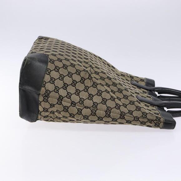 GUCCI GG Canvas Tote Bag Beige Black 002 002 - Picture 4 of 16